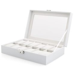 boite-a-montre-blanche-en-cuir