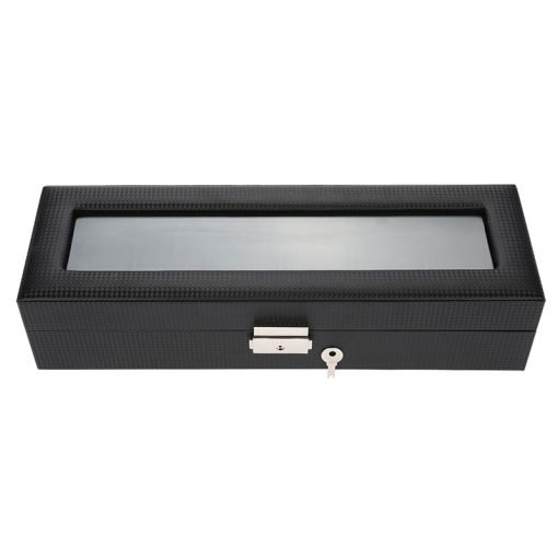 UTEN Boîte à Montres pour 6 Montres avec Fenêtre Transparente,Boîte de