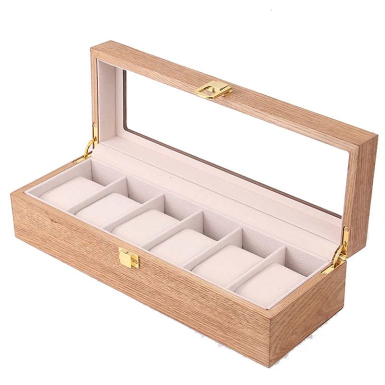 2 Boîtes De Rangement Pour Montres En Carton - Avec Coussin Abricot, Couvercle Rabattable - Protège Et Présente Montres, Bracelets - Idéal Cadeau