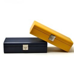 boite-à-montres-cuir-bleu