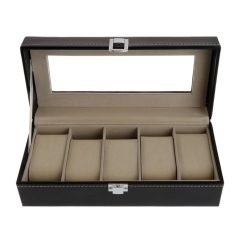 boîte-de-rangement-montres-cuir