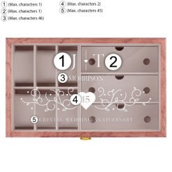 boite personnalisable pour montres et lunettes bois