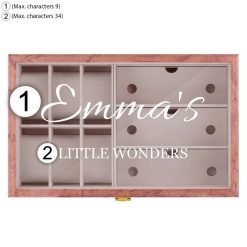 boite personnalisable pour montres et lunettes en bois