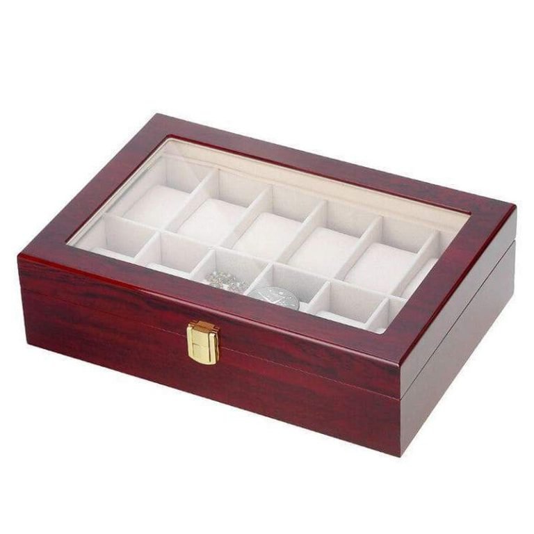 Présentoir Coffret Boîte à Montre: Coffret de Rangement à 12 Présentoir Coffret Boîte à Montre: Coffret de Rangement à 12