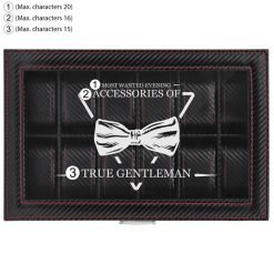 coffret pour montre imitation carbone