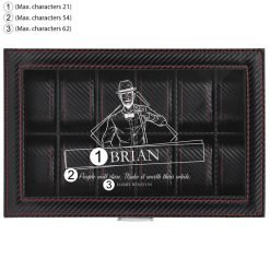 coffret montre en carbone