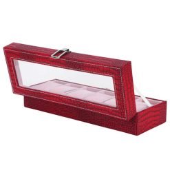 coffret-6-montres-cuir-rouge