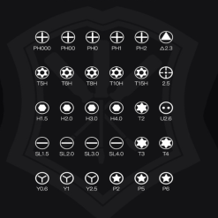 différents embouts pour tournevis de montre