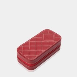 étui pour 2 montres rouge
