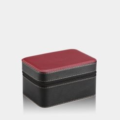 étui 2 montres en cuir