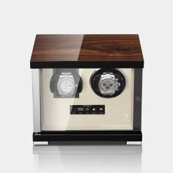 remontoir montre beige noyer